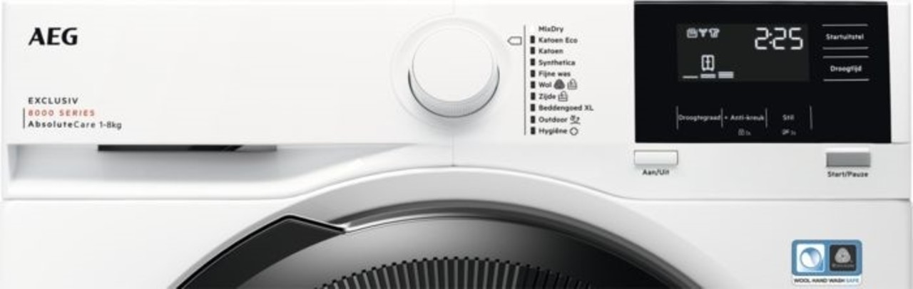AEG AEG TR8ESSEN AbsoluteCare - Warmtepompdroger AEG AEG TR8ESSEN AbsoluteCare - Warmtepompdroger