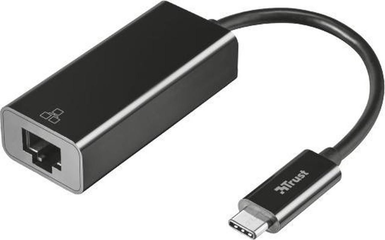 Trust Trust 21491 USB-C naar Ethernet - Adapter Trust Trust 21491 USB-C naar Ethernet - Adapter