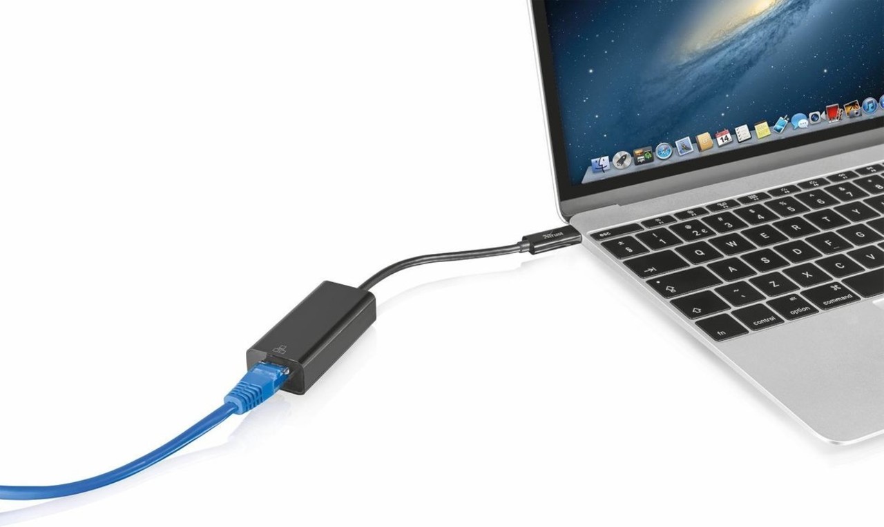 Trust Trust 21491 USB-C naar Ethernet - Adapter Trust Trust 21491 USB-C naar Ethernet - Adapter