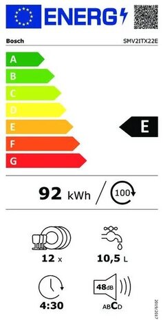 Bosch Bosch SMV2ITX22E - Inbouw vaatwasser Bosch Bosch SMV2ITX22E - Inbouw vaatwasser