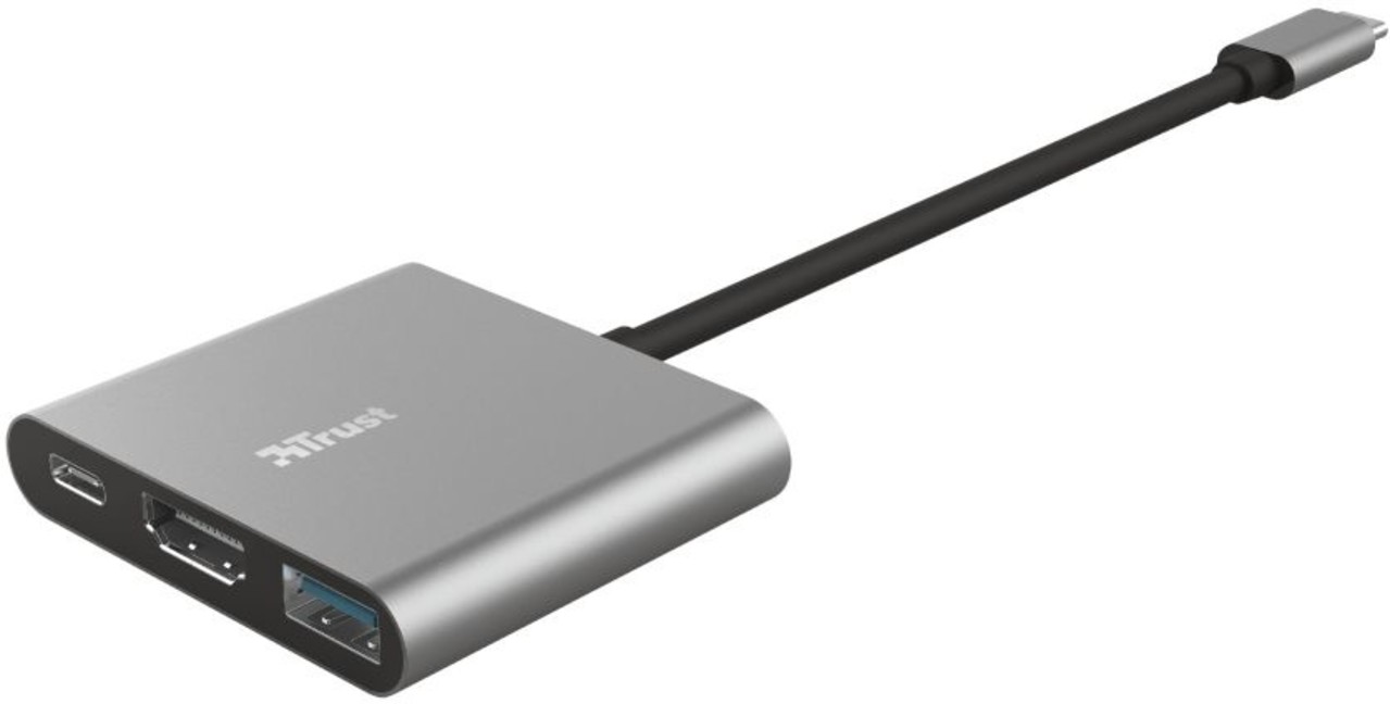 Trust Trust Dalyx 3-in-1 Multipoort USB-C Adapter Trust Trust Dalyx 3-in-1 Multipoort USB-C Adapter