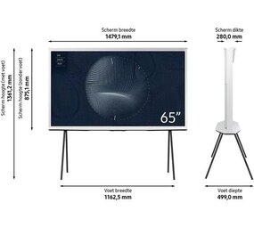 Samsung Samsung The Serif 65LS01B Cloud White - QLED TV Samsung Samsung The Serif 65LS01B Cloud White - QLED TV