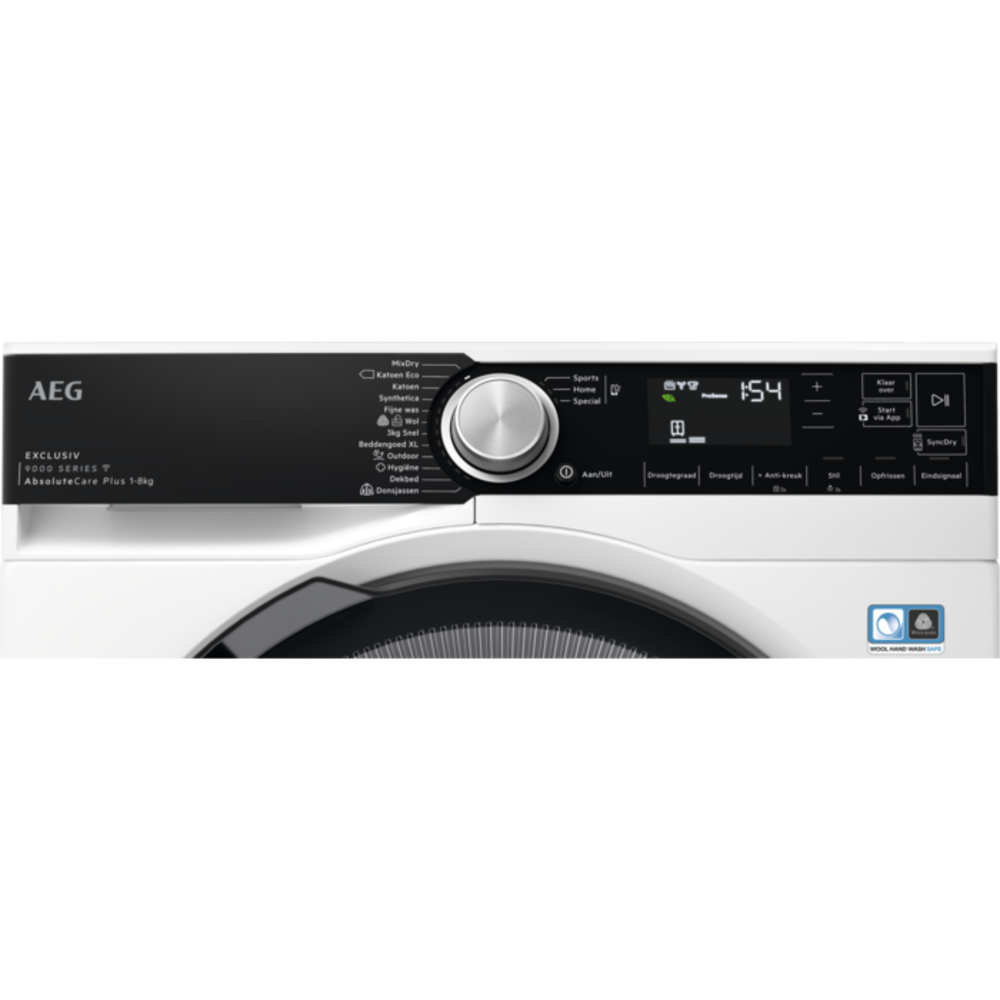 AEG AEG TR9BADEN AbsoluteCare Plus - Warmtepompdroger AEG AEG TR9BADEN AbsoluteCare Plus - Warmtepompdroger