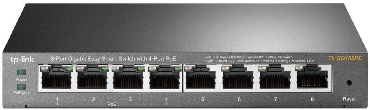 TP-Link TP-Link TL-SG108PE - Netwerk switch TP-Link TP-Link TL-SG108PE - Netwerk switch