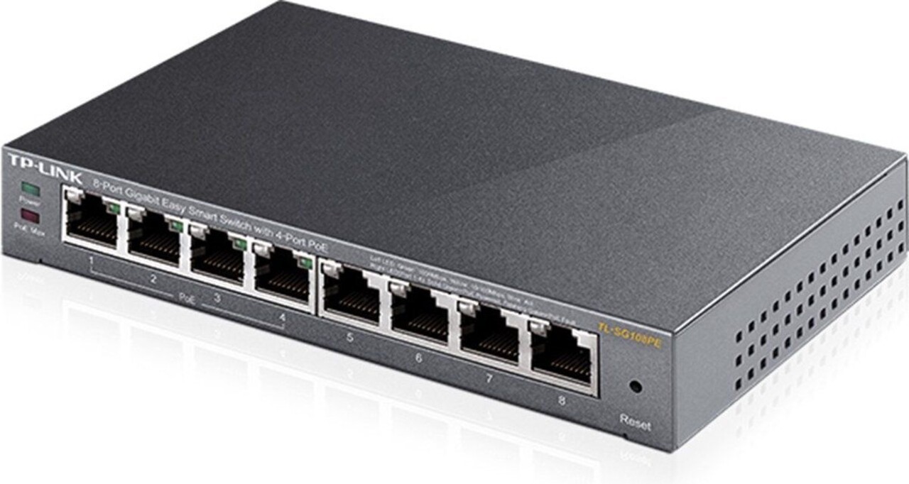 TP-Link TP-Link TL-SG108PE - Netwerk switch TP-Link TP-Link TL-SG108PE - Netwerk switch