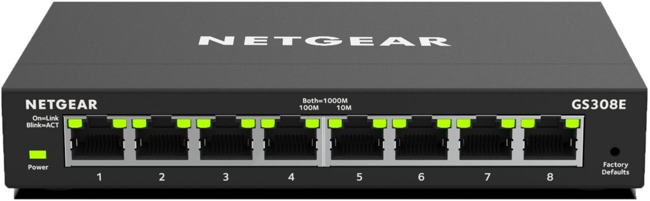 Netgear Netgear GS308E-100PES - Netwerk switch Netgear Netgear GS308E-100PES - Netwerk switch
