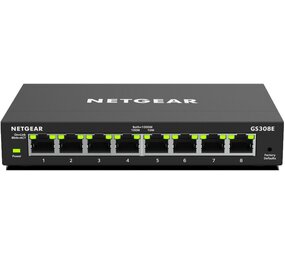 Netgear Netgear GS308E-100PES - Netwerk switch Netgear Netgear GS308E-100PES - Netwerk switch