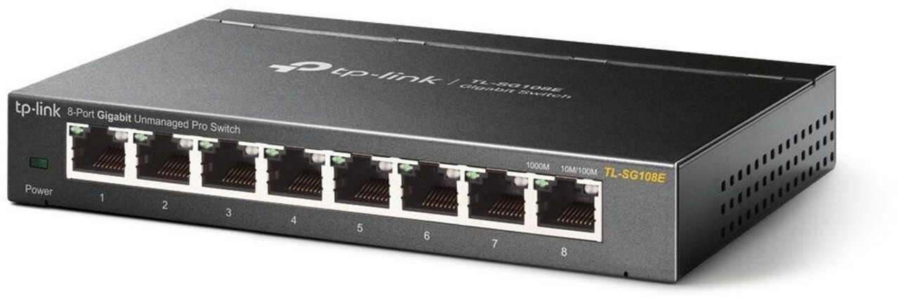 TP-Link TP-Link TL-SG108E-Gigabit - Netwerk switch TP-Link TP-Link TL-SG108E-Gigabit - Netwerk switch