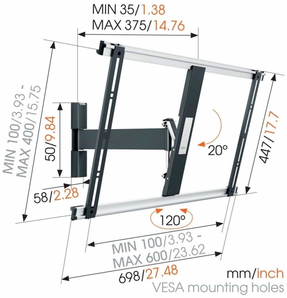 Vogel's Vogel's THIN 525 - TV muurbeugel