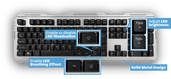 Ewent Ewent PL3310 - Gaming toetsenbord Ewent Ewent PL3310 - Gaming toetsenbord