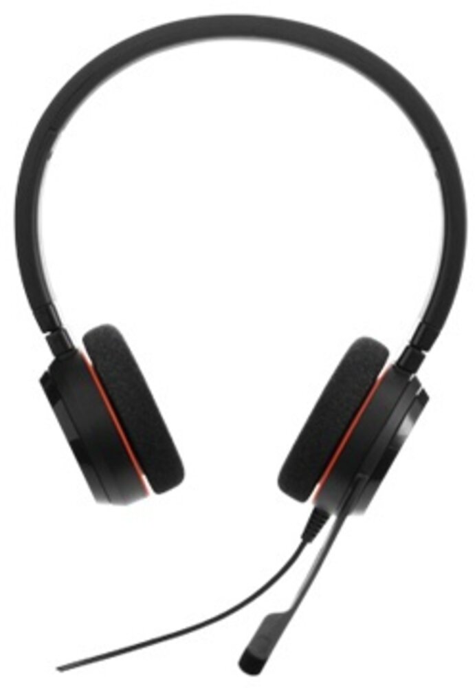 Jabra Jabra Evolve 20 MS Stereo (Zwart/Rood) - Headset