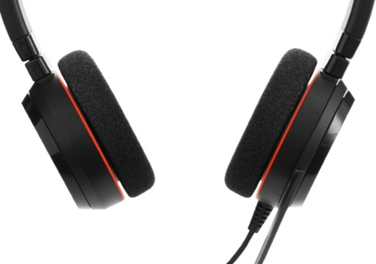 Jabra Jabra Evolve 20 MS Stereo (Zwart/Rood) - Headset