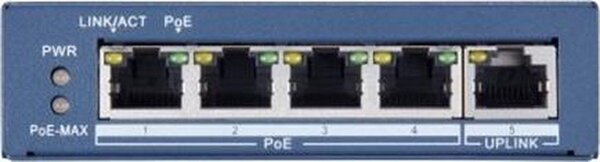 Hikvision Hikvision DS-3E0505P-E - Netwerk switch Hikvision Hikvision DS-3E0505P-E - Netwerk switch