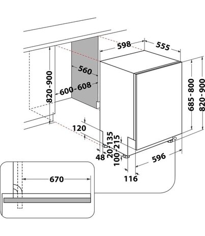 Whirlpool Whirlpool WIS 5020 - Inbouw vaatwasser Whirlpool Whirlpool WIS 5020 - Inbouw vaatwasser