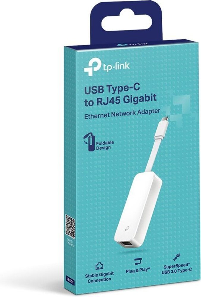 TP-Link TP-Link UE300C USB Type-C naar RJ45 Gigabit Ethernet TP-Link TP-Link UE300C USB Type-C naar RJ45 Gigabit Ethernet