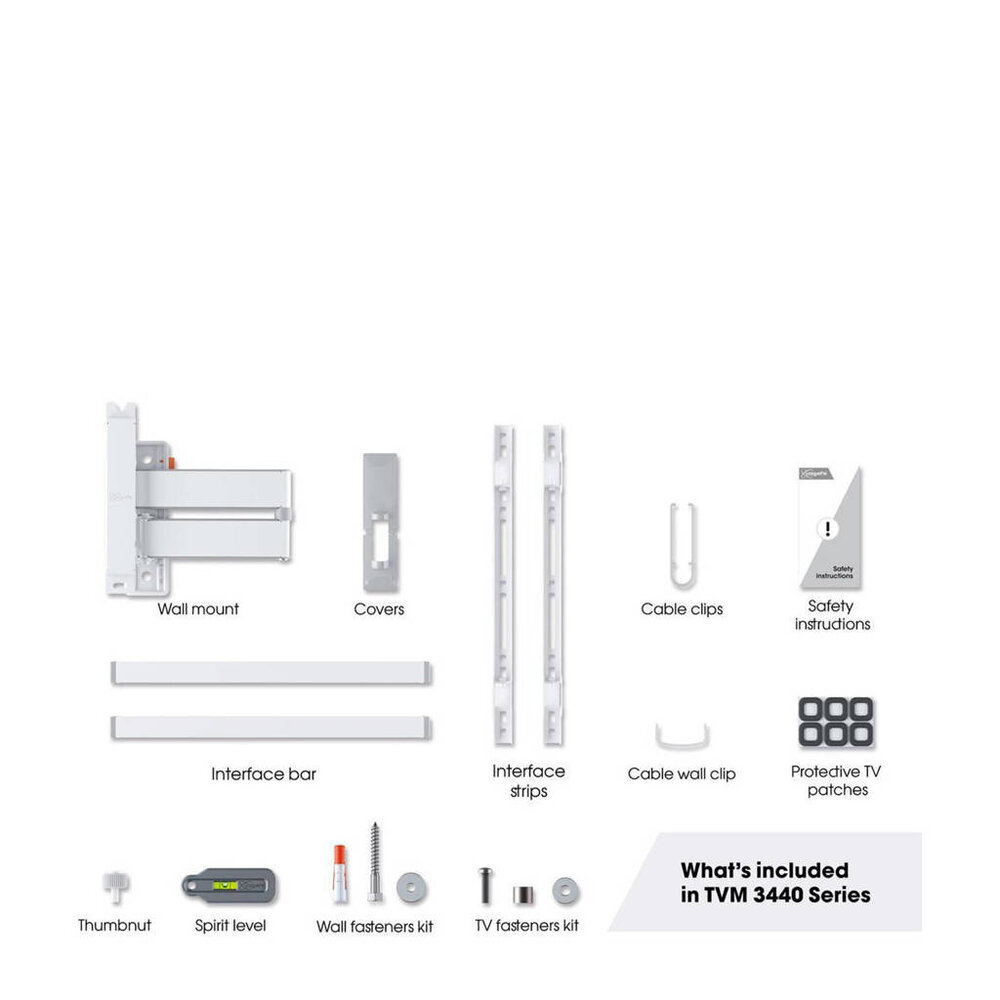 Vogel's Vogel's TVM 3445 Wit Draaibare Tv-beugel - TV muurbeugel