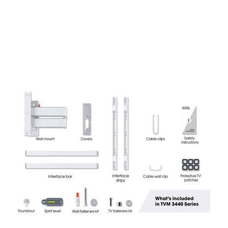 Vogel's Vogel's TVM 3445 Wit Draaibare Tv-beugel - TV muurbeugel