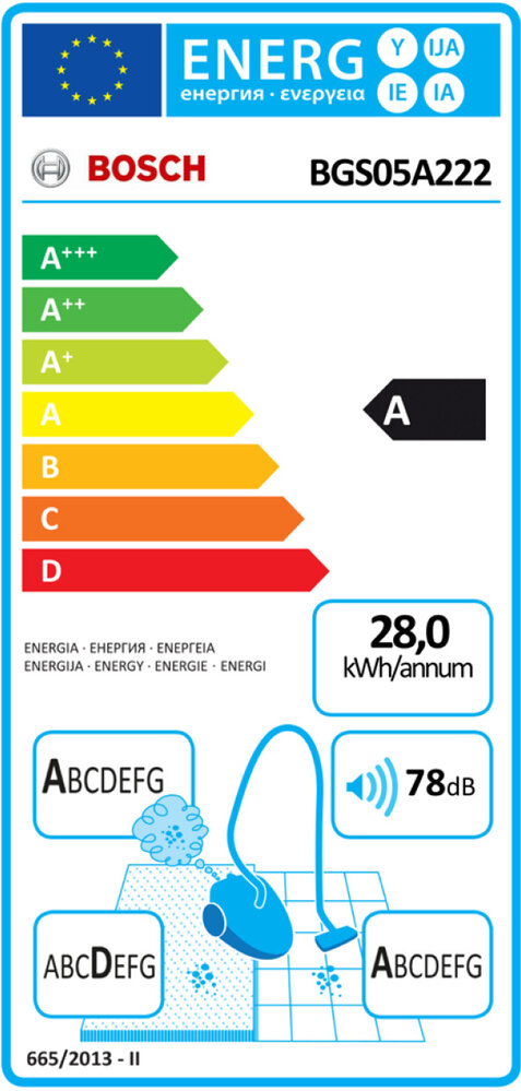 Bosch Bosch BGS05A222  - Stofzuiger zonder zak