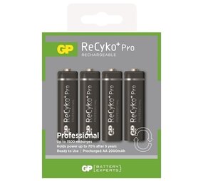 GP Batteries GP Batteries Recyko+ 2100 mAh Oplaadbare AA batterij (4 stuks)