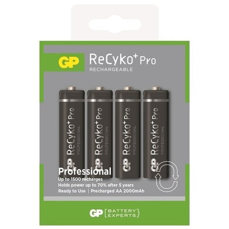 GP Batteries GP Batteries Recyko+ 2100 mAh Oplaadbare AA batterij (4 stuks)
