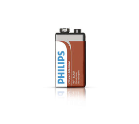 Philips  Philips 6LR61P4FV-10 Power alkaline batterij 9v (4 stuks)