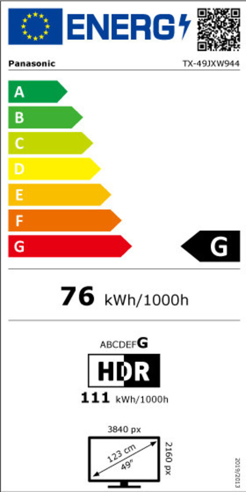 Panasonic Panasonic TX-49JXW944 - 49 inch - LED TV Panasonic Panasonic TX-49JXW944 - 49 inch - LED TV