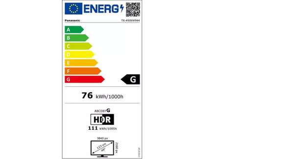 Panasonic Panasonic TX-49JXW944 - 49 inch - LED TV Panasonic Panasonic TX-49JXW944 - 49 inch - LED TV