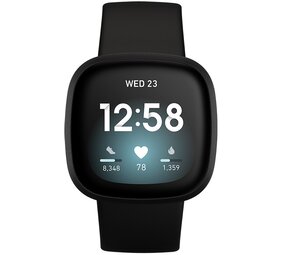 Fitbit Versa 3 Zwart - Smartwatch