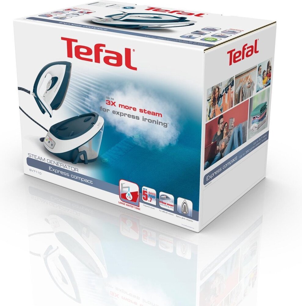Tefal Tefal Express Compact SV7110 - Stoomgenerator Tefal Tefal Express Compact SV7110 - Stoomgenerator