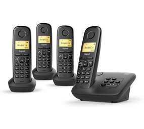 Gigaset Gigaset A270A Quattro Zwart - Senioren telefoon