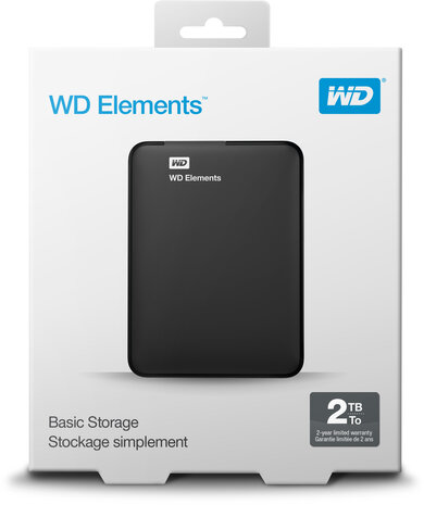 Western Digital Western Digital Elements Portable Externe Harde Schijf 2TB - Externe harde schijf Western Digital Western Digital Elements Portable Externe Harde Schijf 2TB - Externe harde schijf