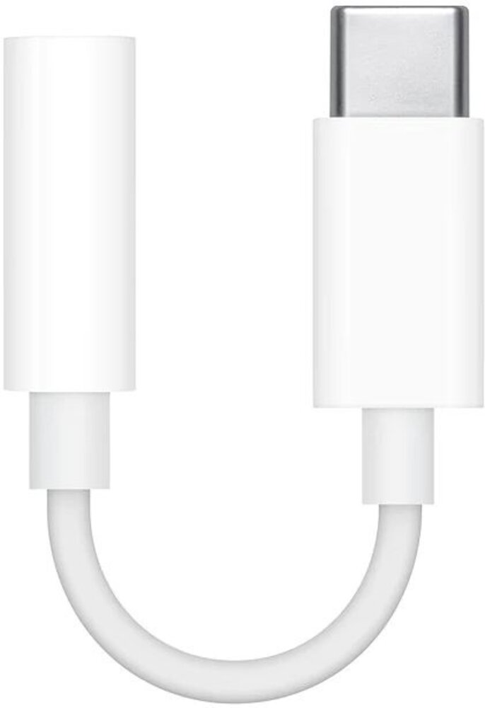 Apple Apple MU7E2ZM/A kabeladapter/verloopstukje 3.5mm USB-C Wit