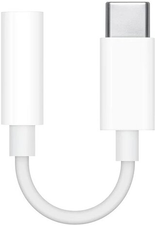 Apple Apple MU7E2ZM/A kabeladapter/verloopstukje 3.5mm USB-C Wit