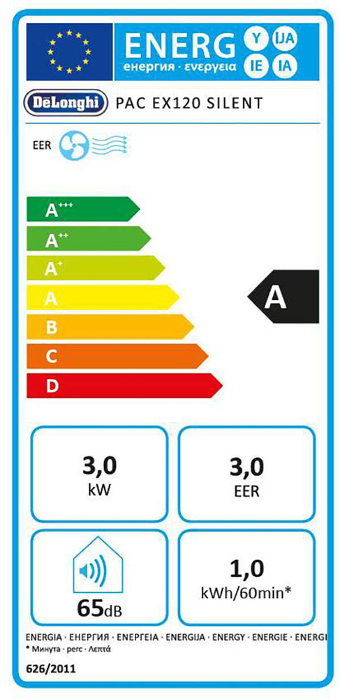 De'Longhi De'Longhi Pinguino PAC EX120 Silent - Mobiele airco