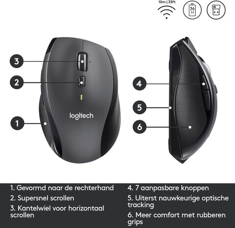 Logitech Logitech Wireless Marathon Mouse M705 - Muis