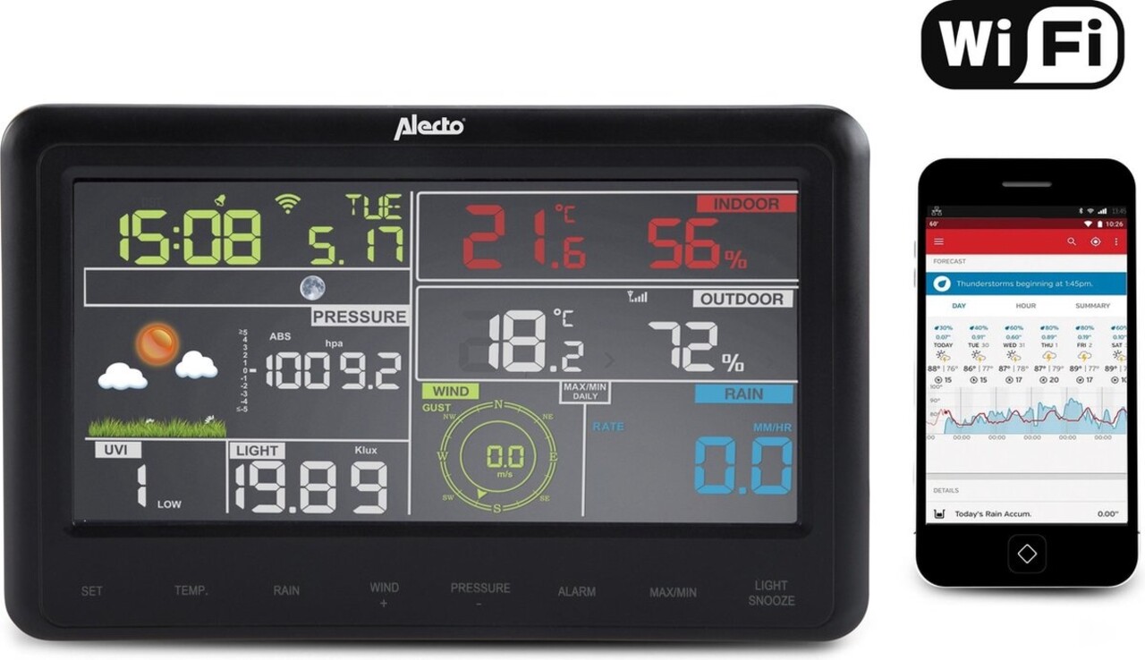 Alecto Alecto WS-5500 Weerstation - Weerstation Alecto Alecto WS-5500 Weerstation - Weerstation