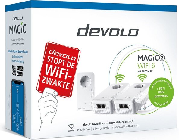 Devolo Devolo Magic 2 WiFi 6 Multiroom Kit (NL) Devolo Devolo Magic 2 WiFi 6 Multiroom Kit (NL)