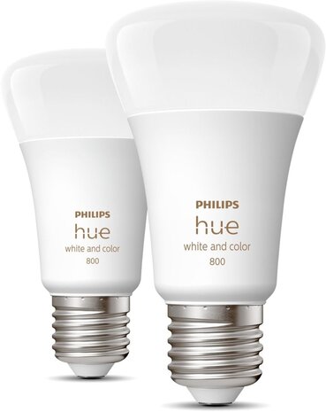 Philips  Philips Hue Slimme Lichtbron E27 Duopack