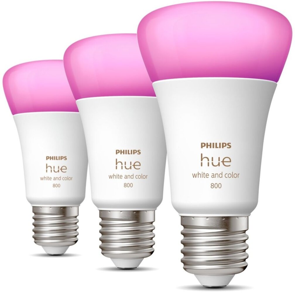 Philips Philips Hue slimme ledlamp E27 6,5W wit en gekleurd Philips Philips Hue slimme ledlamp E27 6,5W wit en gekleurd