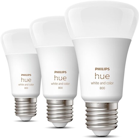 Philips Philips Hue slimme ledlamp E27 6,5W wit en gekleurd Philips Philips Hue slimme ledlamp E27 6,5W wit en gekleurd