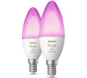 Philips  Philips Hue Kaarslamp Lichtbron E14 Duopack