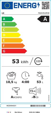 LG LG F6WV910P2E - Wasmachine LG LG F6WV910P2E - Wasmachine