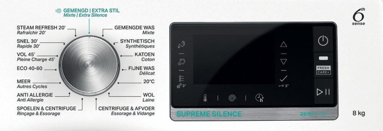 Whirlpool Whirlpool W7 W845WB BE - Wasmachine Whirlpool Whirlpool W7 W845WB BE - Wasmachine