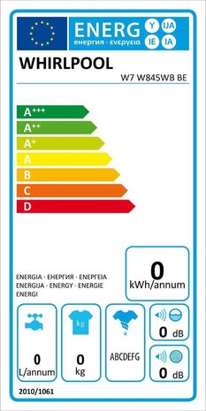Whirlpool Whirlpool W7 W845WB BE - Wasmachine Whirlpool Whirlpool W7 W845WB BE - Wasmachine