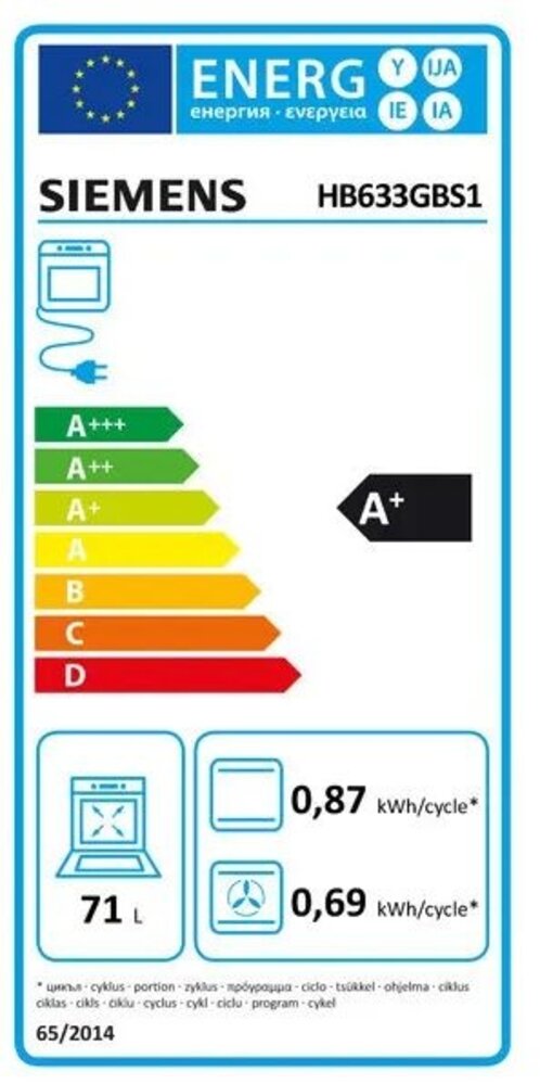 Siemens Siemens HB633GBS1 IQ700 ECOCLEAN - Inbouw oven