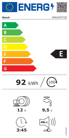 Bosch Bosch SMS2HTI72E - Vrijstaande vaatwasser