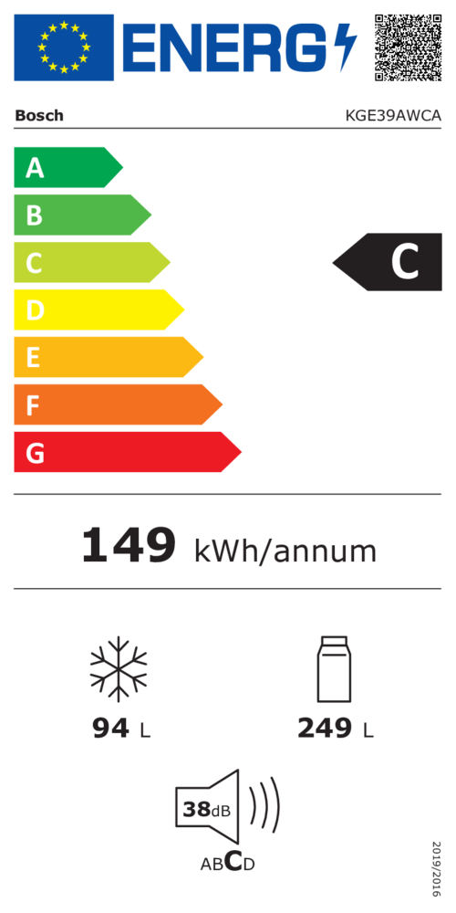 Bosch Bosch KGE39AWCA - Koel-vriescombinatie