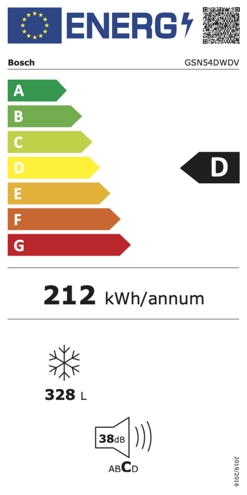 Bosch Bosch GSN54DWDV  - Vrieskast