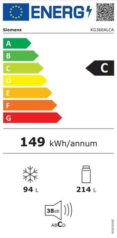Siemens Siemens KG36EALCA Vrijstaande - Koel-vriescombinatie
