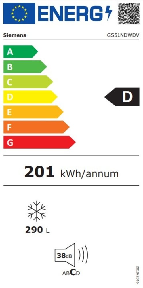 Siemens Siemens GS51NDWDV  - Vrieskast